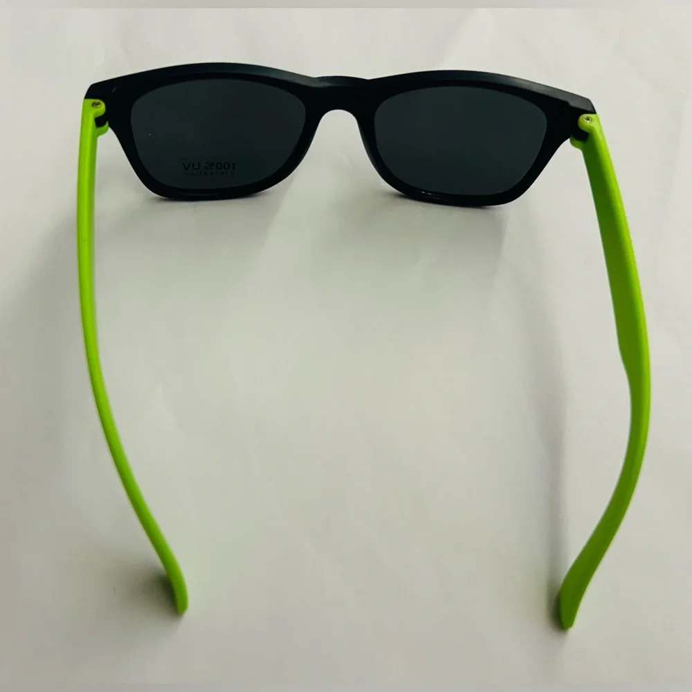 New Tommy Bahama Kid Sunglasses Blue Frame Green Temple Boys Girls Unisex Summer